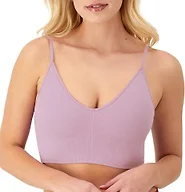 Maidenform Women's M Rib Seamless Brami, Pullover Wireless V-Neck Cami Bra, Removable Cups