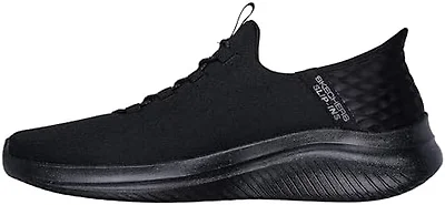 Skechers Men's Ultra Flex 3.0 Right Away Hands Free Slip-in Sneaker Loafer, Black/Black, 9.5