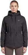 Reebok Womens Core Windbreaker Jacket, Black, XL