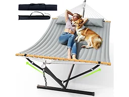 ANAGOO AN-DC400-Grey Double Hammock with Stand DC40