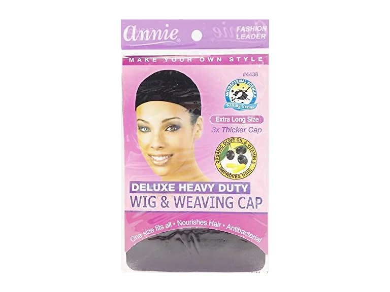 Annie Deluxe Wig and Weaving Cap Black