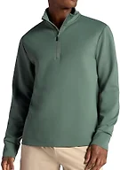 Gaiam Men’s Recovery Long Sleeve Quarter-Zip, Standard Fit, Midweight Breathable Material, Duck Green, Medium
