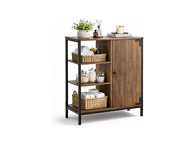 Landia Home CVA6114U Floor Cabinet Brown