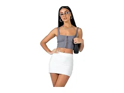 Princess Polly Karley Low Waist Mini Skirt White
