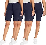 3-Pack Junior's Super Stretch Bermuda Shorts