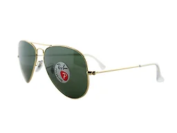 Ray-Ban RB3025 001/58 55 55-14-135 Ray-Ban RB3025 Classic  Aviator Sunglasse Arista/G-15 Green Polarized