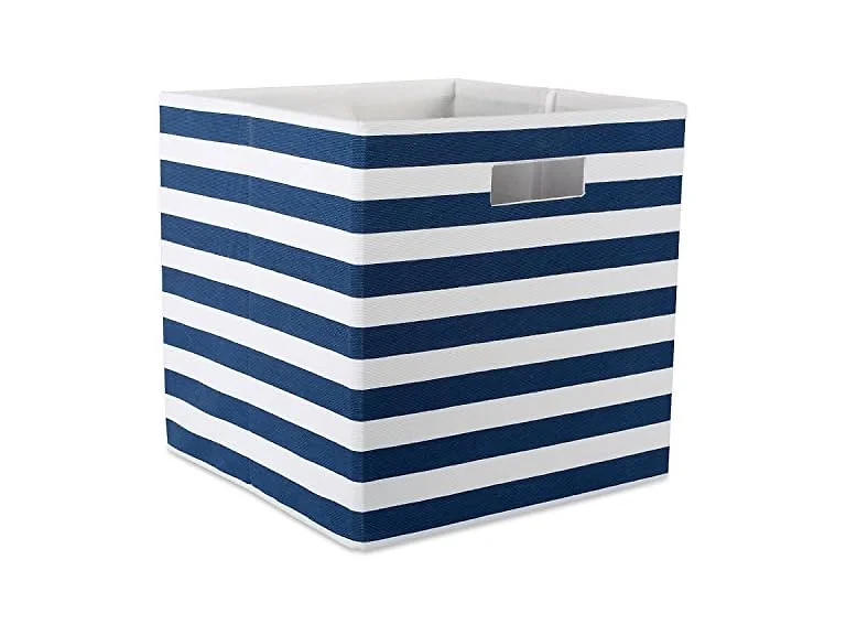 Polyester Cube Storage Collection Collapsible Hard Sided Bin
