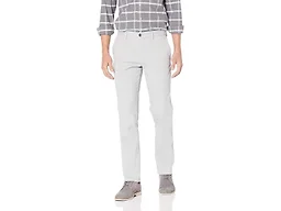 Amazon Essentials Men's Slim-Fit Wrinkle-Resistant Flat-Front Chino Pant, Silver, 32W x 28L