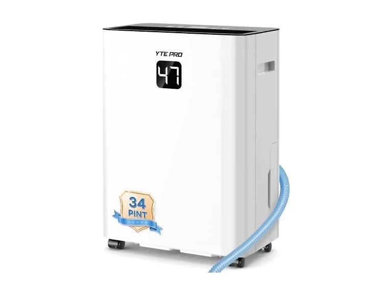 YTE PRO 34Pt Dehumidifier 2500sqft Drain