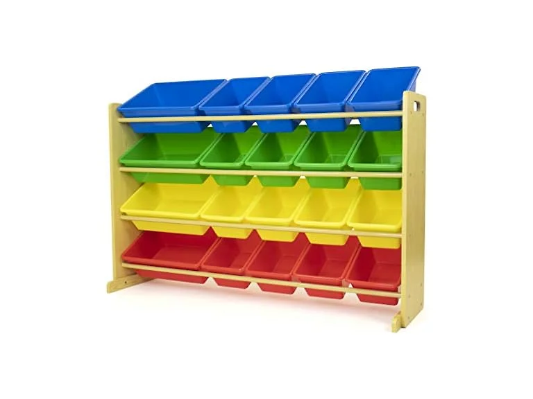 Humble Crew Kids Toy Organizer 20 Bins 4 Tier Rainbow