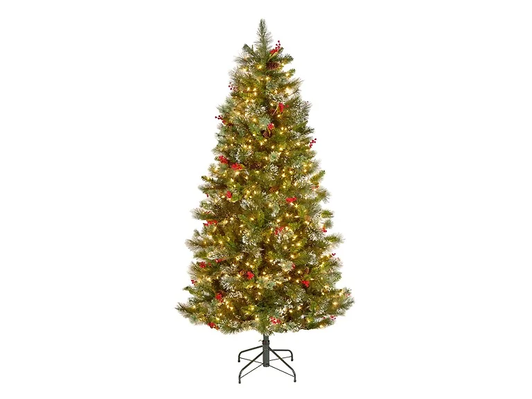 National Tree Company 6.5 ft. Pre-Lit Wintry Pine Medium Tree