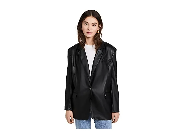 [blanknyc] Women (XS) Faux Leather Blazer