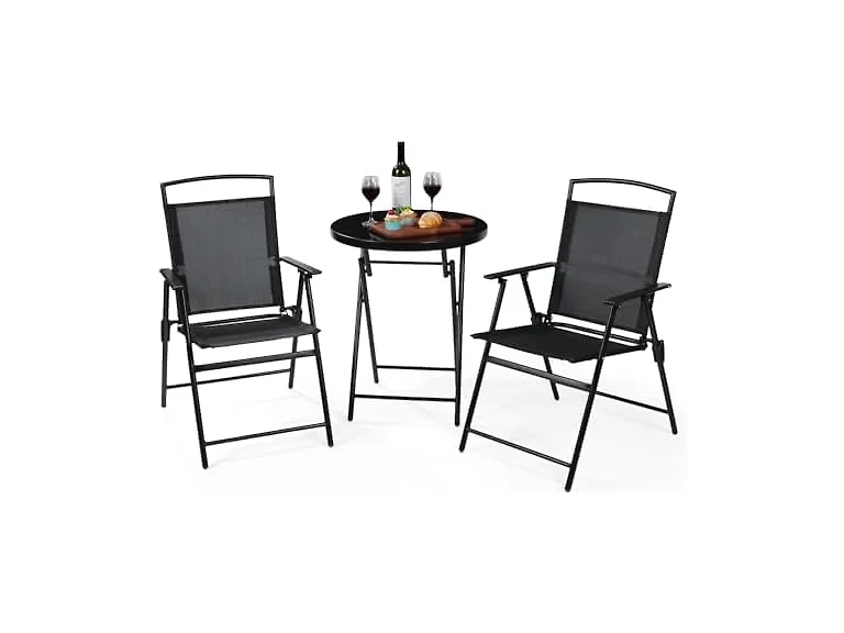 Backyard Expressions 3-Piece Folding Bistro Set