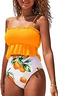 CUPSHE Two Piece Ruffled Swimsuit