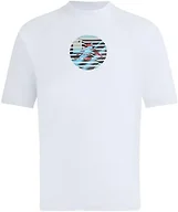 Kanu Surf Boys' Boys' Paradise Upf 50 Sun Protective Rashguard Swim Shirt, Hyper White, 12