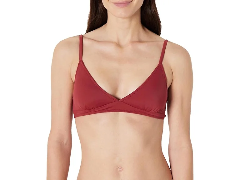 Amazon Essentials Women's Swimsuit Top Brick Red