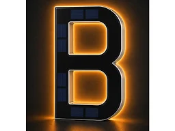 Infinite Basics Solar LED House Number Sign – 6.7" - B