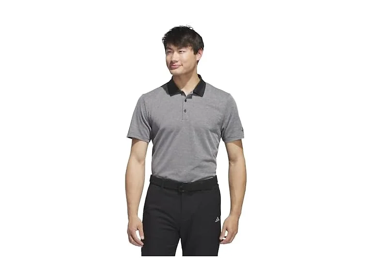Adidas Men (L) Performance Heathered Polo Shirt