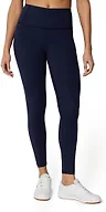 Amazon Essentials Women's Women's Power Sculpt High Rise 7/8 Workout Length Legging with 25" Inseam, Navy, X-Large