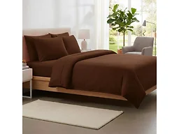 4-Piece Dobby Stripe Bed Sheet Set