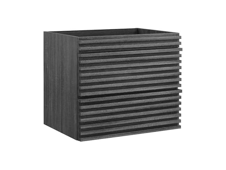 24 in. Render WALL-Mount Bathroom Vanity Cabinet, Charcoal