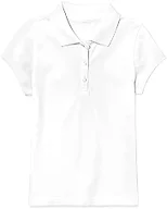 Girls SS Stretch Pique Polo Shirt