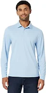 Amazon Essentials Men's Slim Fit Long Sleeve Quick Dry Golf Polo Shirt, Light Blue, X-Large