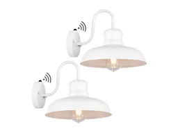 TOBUSA KN0001 Gooseneck Outdoor Lights White 2Packs