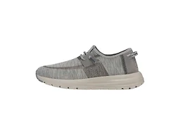 Hey Dude Mens Shoes, Sirocco Dual Knit, Light Grey, 40