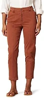Amazon Essentials Women's Stretch Chino Utility Detail Pant (Previously Goodthreads), Rust Orange, 14