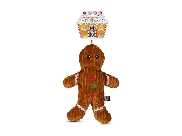 Bow Wow Pet Holiday Plush Gingerbread Man