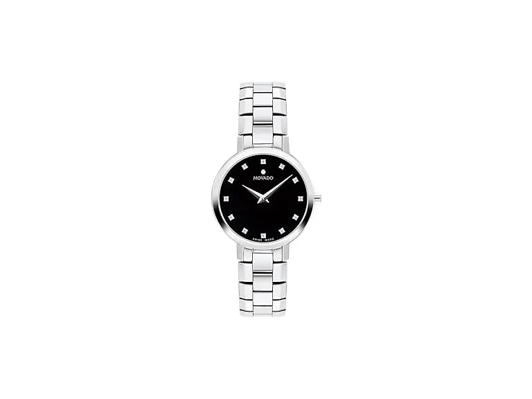 Movado Women's Faceto Swiss Quartz Diamond Watch