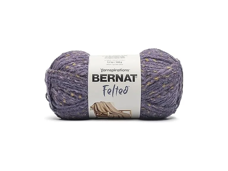 Spinrite Bernat Felted Yarn-Blackberry Fleck