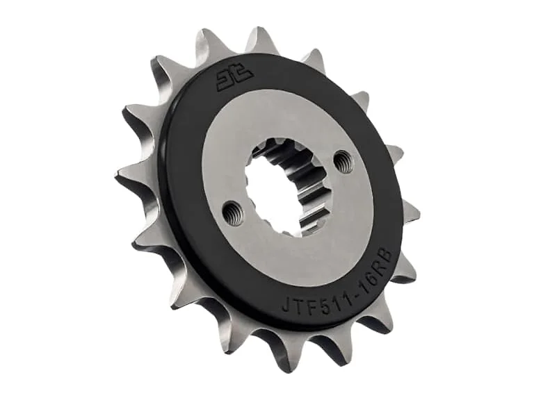 JT Sprockets 16 Tooth Rubber Cushioned Front Countershaft Sprocket, Single