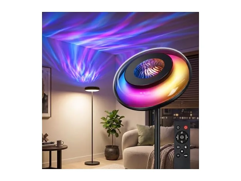Bairth Ripple Floor Lamp, Black