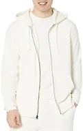 Amazon Essentials Men's Long-Sleeve French Terry Full-Zip Hoodie Sweatshirt (Available in Big & Tall), Eggshell White, XX-Large