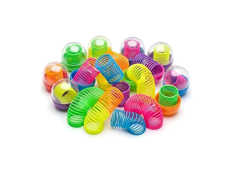 1.4 Inch Mini Transparent Coil Spring in 2 Inch Capsule – 250 Count