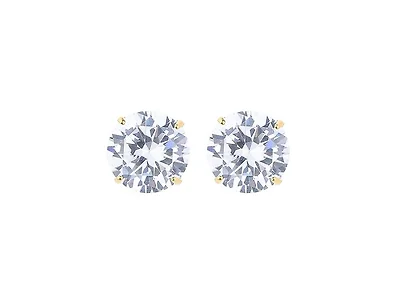 Gold Plated Round Stud Earring