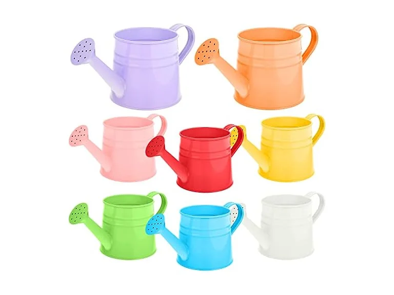8 Pcs Kids Metal Watering Cans 32oz