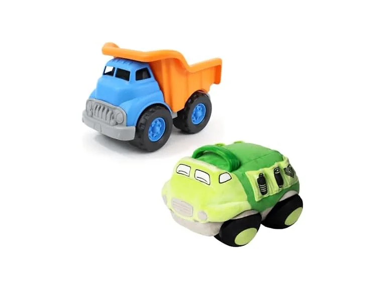 Green Toys Recycle Truck Plush Dump Truck Bundle