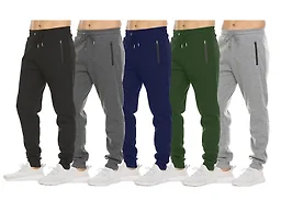 Pro Star LC-----(Men's 3Pack Assorted) / MFP-1704 / L Large 3Pk Asst Mens Fleece Jogger Pants 3-Pack Assorted Colors