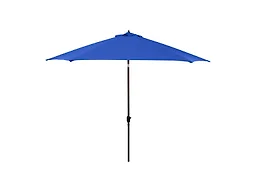 11-Foot Aluminum Market Patio Umbrella with Crank Lift and Push-Button Tilt in Pacific Blue Polyester