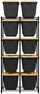 SafeRacks WS-BR12-B5 12-Gal Tote Bin Rack 5-Tier Bl