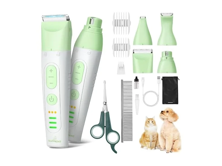 Dog Grooming Kit 4-in-1 Clippers & Grinder