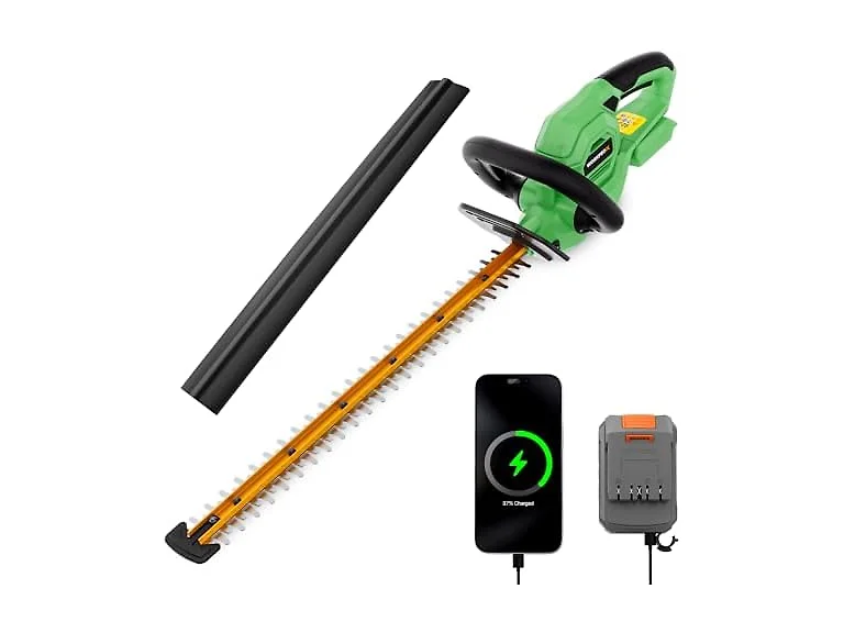 WORKPROX 20V Hedge Trimmer, Blue/Green