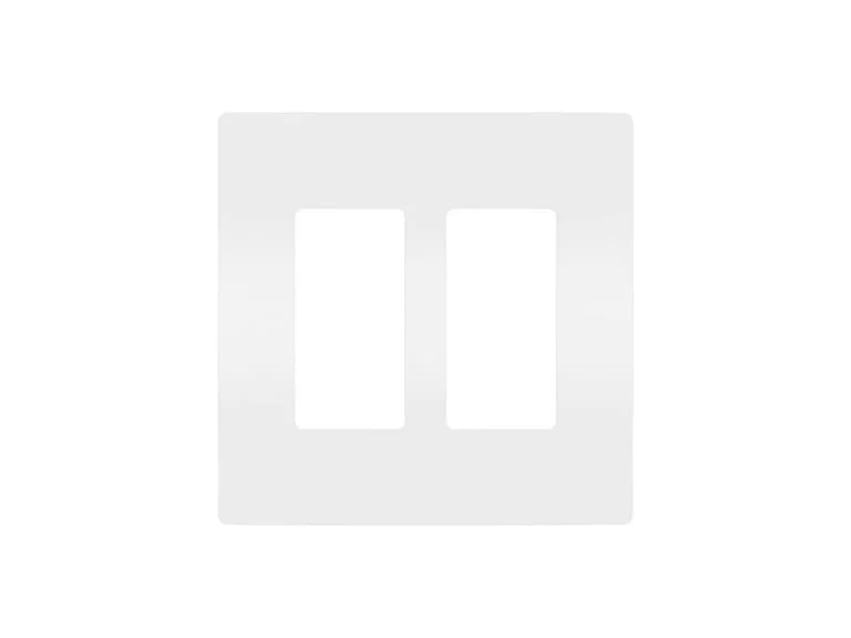 On-Q Legrand 2 Gang Screwless Wall Plate 