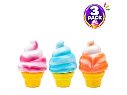 Titan Squishy Sensory Relief, Ice Cream Cone, 3PK