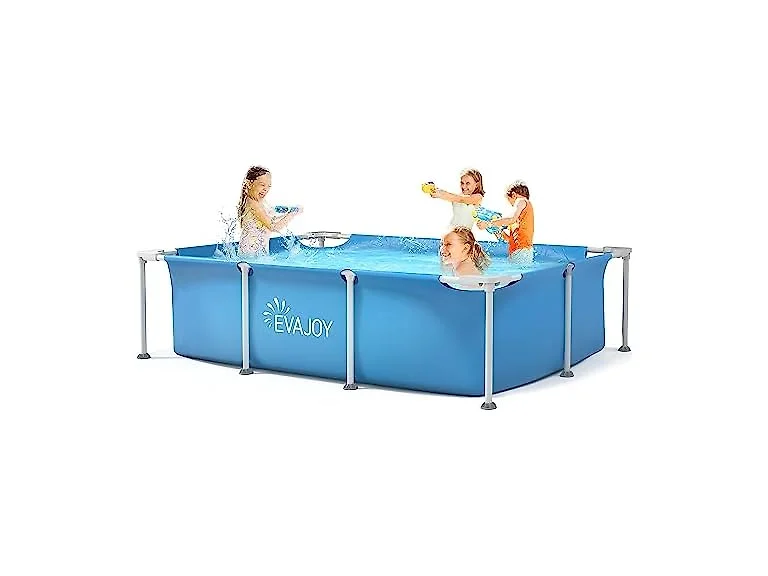 EVAJOY 85"x23"x59" Metal Frame Swimming Pool
