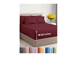 6 Piece Extra Deep Breathable Sheet Set