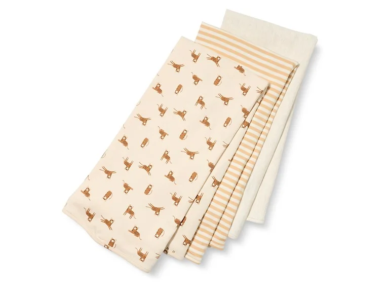 Amazon Essentials Cotton Swaddle Blankets, Pack of 3